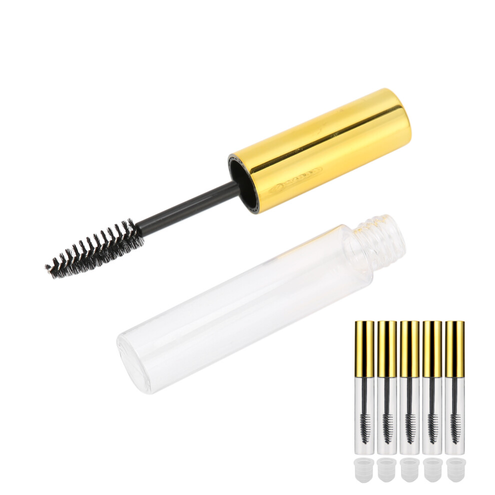 5pcs 10ml Empty Mascara Tube with Eyelash Wand Lightweight Portable Mascara Container DIY for Makeup