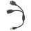 Câble RJ45 Ext 1-2Port CAT7 Noir, Noyau doré 3