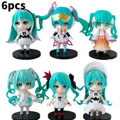 Figurine Anime Collection Figurine Anime Miku En Kimono Avec Raton Laveur - PVC, 17 Cm - Collection, Décoration Bureau - Cadeau Pour Fans D'Anime Figurine Miku 17cm