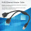 Câble RJ45 Ext 1-2Port CAT7 Noir, Noyau doré 12