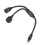 Câble RJ45 Ext 1-2Port CAT7 Noir, Noyau doré 8