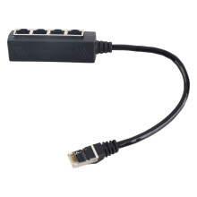 Divisore Ethernet RJ45 da 1 a 4 porte Design avanzato Alta resistenza
