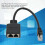 Cavo adattatore Ethernet RJ45 1-2 porte Nero CAT7 9