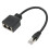 Cavo adattatore Ethernet RJ45 1-2 porte Nero CAT7 15