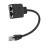 Cavo adattatore Ethernet RJ45 1-2 porte Nero CAT7 5