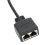 Cavo adattatore Ethernet RJ45 1-2 porte Nero CAT7 12
