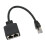 Cavo adattatore Ethernet RJ45 1-2 porte Nero CAT7 10