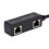 Adattatore splitter RJ45 da 1M a 2F, ABS nero, CAT7 6