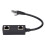 Adattatore splitter RJ45 da 1M a 2F, ABS nero, CAT7 13