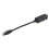 Adattatore splitter RJ45 da 1M a 2F, ABS nero, CAT7 9