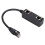 Adattatore splitter RJ45 da 1M a 2F, ABS nero, CAT7 1