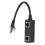 Adattatore splitter RJ45 da 1M a 2F, ABS nero, CAT7 10