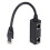 Adattatore splitter RJ45 da 1M a 2F, ABS nero, CAT7 7