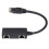 Adattatore splitter RJ45 da 1M a 2F, ABS nero, CAT7 11