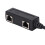 Adattatore splitter RJ45 da 1M a 2F, ABS nero, CAT7 3