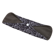 2 pièces de tampons réutilisables en charbon de bambou 18x25 cm noir