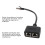 Cavo di estensione RJ45 1-2 porte CAT7 Nero e Oro 7