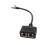 Cavo di estensione RJ45 1-2 porte CAT7 Nero e Oro 16