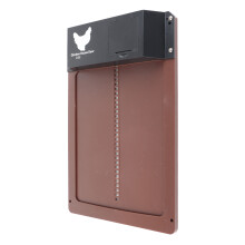 Porte automatique sensible à la lumière 35x24x3.7cm noir brun