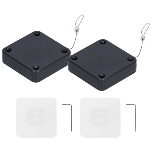 2 pezzi chiudiporta automatico senza foratura 800 g 130 g Argento 1