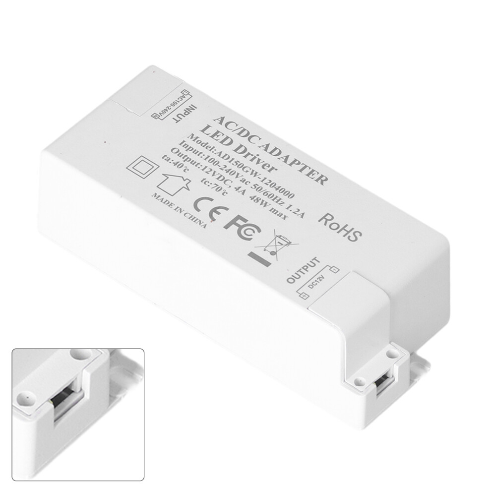 Led Driver Dc12v 4A 48W Led Transformer Lamp Power Supply Transformer For Home Ac100â240V 8031322119158