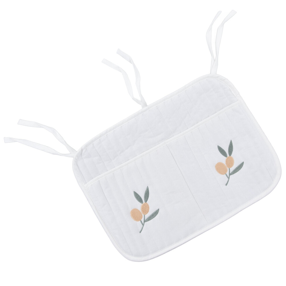 Crib Organizer Hanging Cute Patterns Soft Cotton Practical Storage Supplies For Strollers FurnitureOlive Large