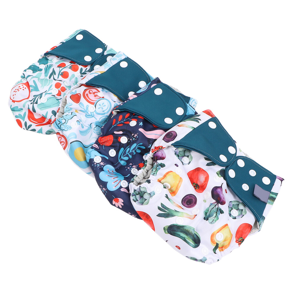 4 Pcs Baby Reusable Pocket Nappy Diaper Machine Washable Cloth Diaper for Newborn Babies-image-OPC-PHVX5VK-NEW