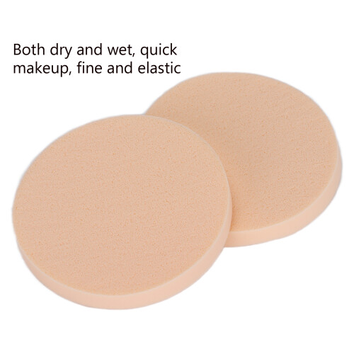 20 pièces éponge ronde de maquillage à double usage sec et humide 2