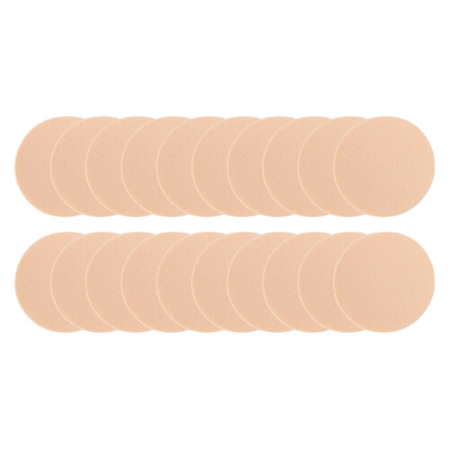 20 pièces éponge ronde de maquillage à double usage sec et humide 1