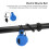 Blu 280mAh USB Clacson per bici ABS+PC 110-120dB 4