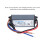 LED 8-12x1W 300mA argento IP65 5.8x2.4x2.0cm 8