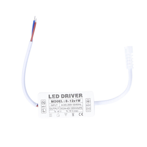 Driver LED 8-121W 300 mA DC 24-42 V ABS 6,5  3  2 cm 1