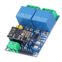 Double relais WiFi 12V ESP8266 10A 250V AC, 30V DC