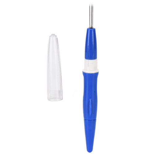 Ensemble d'aiguilles de feutrage à 3 aiguilles, poignée bleue ergonomique 1