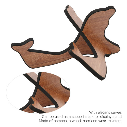 Support d’ukulélé en bois composite jaune, amovible 2
