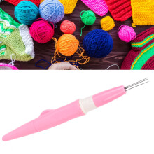 Aghi per feltro 3 aghi Ergonomico Rosa Manico Uno
