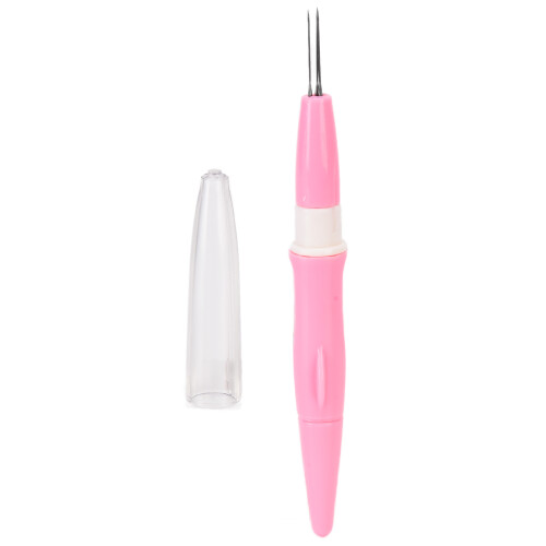 Aghi per feltro 3 aghi Ergonomico Rosa Manico Uno 1