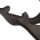 Support pour ukulélé, 1 instrument, bois noir et compact 12