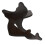 Support pour ukulélé, 1 instrument, bois noir et compact 5