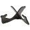 Support pour ukulélé, 1 instrument, bois noir et compact 16