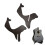 Support pour ukulélé, 1 instrument, bois noir et compact 11