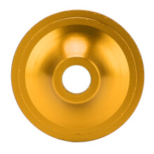 Capuchon supérieur du jeu de direction en alliage d'aluminium pour VTT 31,8 mm x 8 mm Jaune