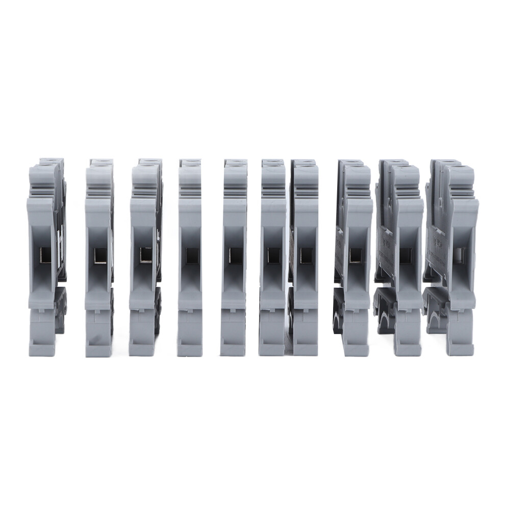 100Pcs Screw Type Terminal Block Din Rail Mount Copper Combination Terminals 800V 41A Â5N 4601322127718