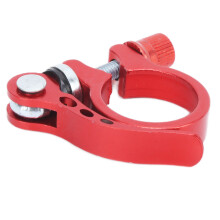 Aluminiumlegierungs Schnellspanner für Fahrradsattelklemmung, 3 cm, Rot