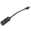 Splitter Ethernet CAT8 Nero, Nucleo placcato d'oro, ABS 4