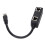 Splitter Ethernet CAT8 Nero, Nucleo placcato d'oro, ABS 9
