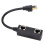 Splitter Ethernet CAT8 Nero, Nucleo placcato d'oro, ABS 16