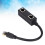 Splitter Ethernet CAT8 Nero, Nucleo placcato d'oro, ABS 12