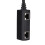 Splitter Ethernet CAT8 Nero, Nucleo placcato d'oro, ABS 6