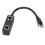 Splitter Ethernet CAT8 Nero, Nucleo placcato d'oro, ABS 3